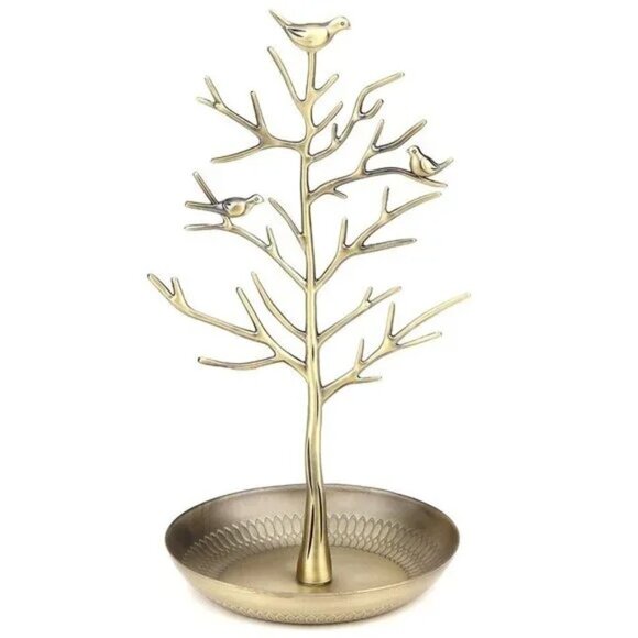 JEWELRY Tree Necklace Earring Holder Modern - Gold - Picture 7 of 7